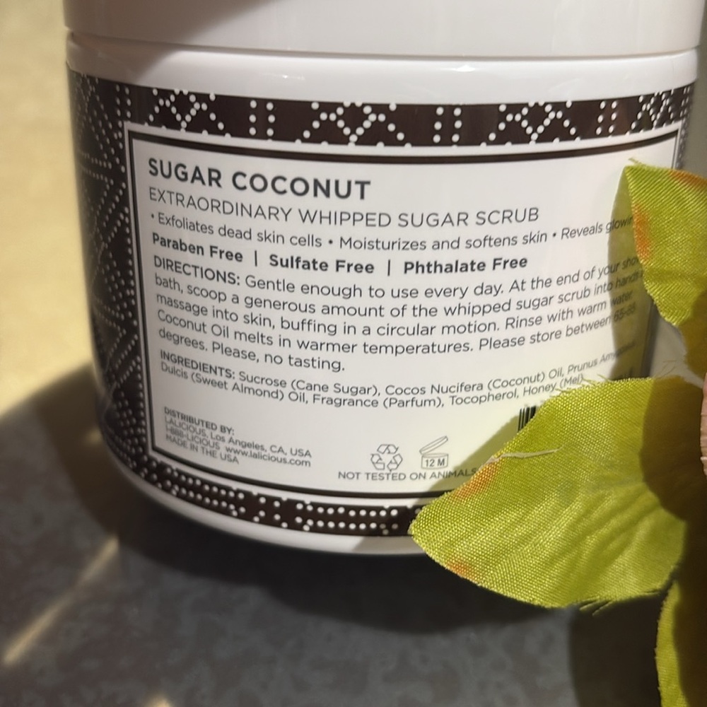 Lalicious Sugar Coconut Sugar Scrub, 16 oz - Picture 3 of 3